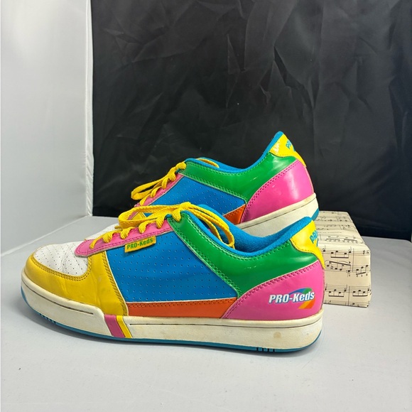 Retro Y2K Colorblock PRO-Keds Royal Court Sneaker Size 10 Rare Skittles Vintage‎ - Picture 4 of 15